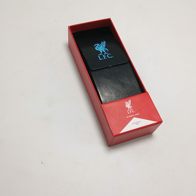 Red Color Healthcare Product Packaging Sunglassed Paper Box With Window