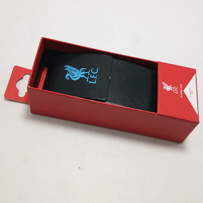 Red Color Healthcare Product Packaging Sunglassed Paper Box With Window