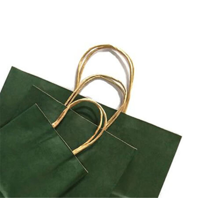 Colored Kraft Paper Bag Kraft Paper Carrier Small Bags With Paper Handles