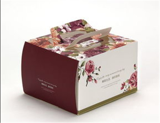 Customized Black Cake Cardboard Box Ivory Board For Gift / Craft Packaging