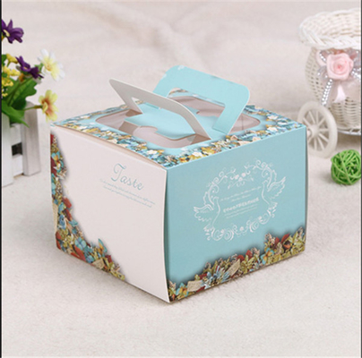 Customized Black Cake Cardboard Box Ivory Board For Gift / Craft Packaging