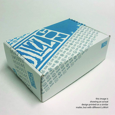 White Printed cardboard corrugated box Gift Shipping Packaging Box Eco Friendly