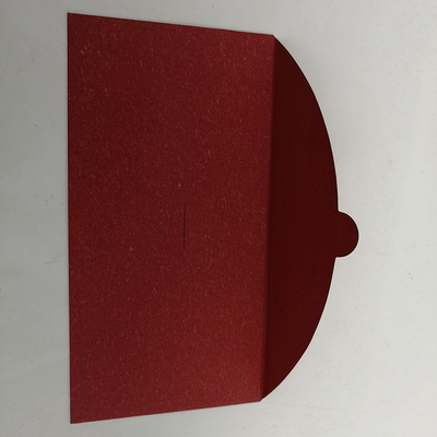 Horizontal Style Ang Bao Red Envelope Soft Touch Red Color Paper Recyclable