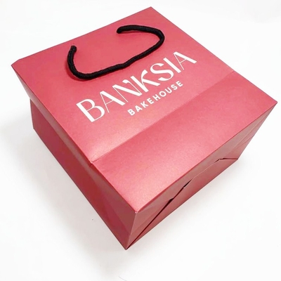 Foldable Recycled Gift Bags Custom Shopping Paper Bags With Logo BV Approved
