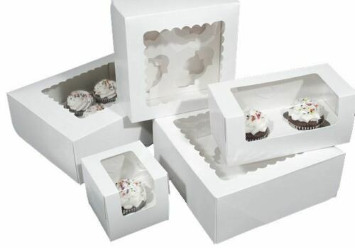 Beautiful Premium Corrugated Cardboard Cake Boxes Window Inserts Die Cut