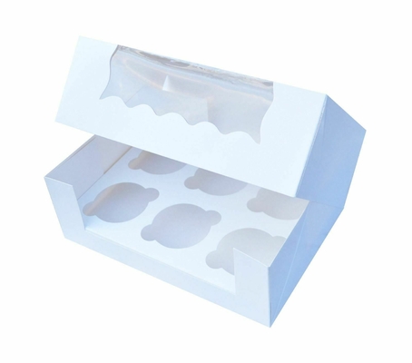 Beautiful Premium Corrugated Cardboard Cake Boxes Window Inserts Die Cut