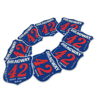 Vinyl Decal Printed Adhesive Sticker 0.12mm Bumper Stickers Custom Shape