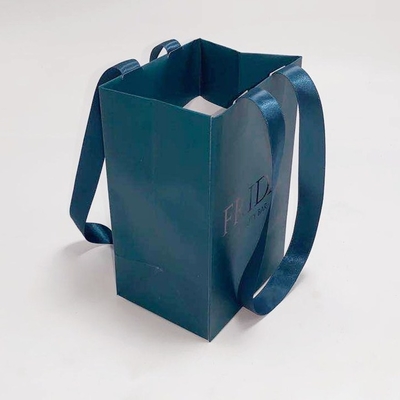 Personalized Custom Printed Paper Bags Jewellery Carry Bag With Silk Handle