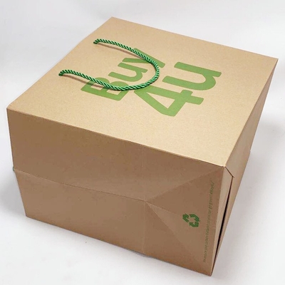 Beautiful Custom Brown Paper Bags Gift Clothes Packing Bag With Mixed Rope