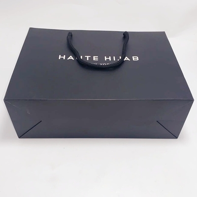 Elegant Recycled Gift Bags Cardboard Personalized Kraft Bags With Bottom Plate