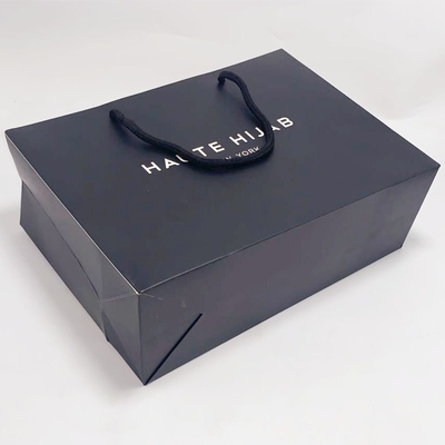 Elegant Recycled Gift Bags Cardboard Personalized Kraft Bags With Bottom Plate