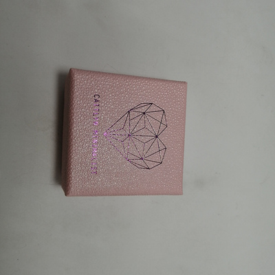Jewelry Package Paper Box Pink Fancy Rigid Gift Boxes White Board Inside