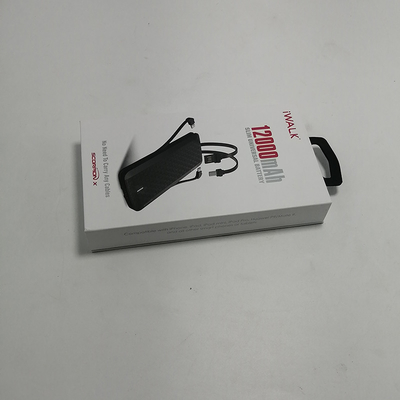 Book Style Mobile Phone Accessories Packaging For Smart Phone Recharger