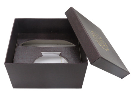 Crack Resistant Package Paper Box Customize Brown / White Lid And Base Box