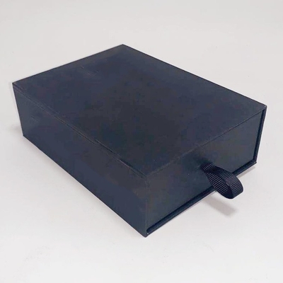 Black Drawer Chocolate Packing Boxes 157gsm Art Paper With Matt Lamination