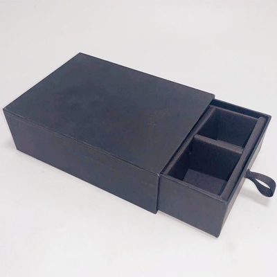 Black Drawer Chocolate Packing Boxes 157gsm Art Paper With Matt Lamination