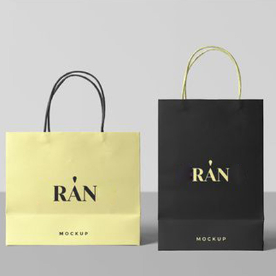 210gsm Printed Recycled Paper Bags White Paper Bags CMYK Or Pantone Color