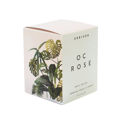Foldable Cosmetic Paper Box White Card  Makeup Gift Box With Paper Insert