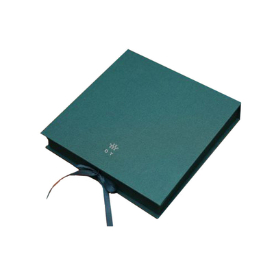 Green Cardboard Jewelry Gift Boxes Mens Jewellery Gift Packaging For Earrings