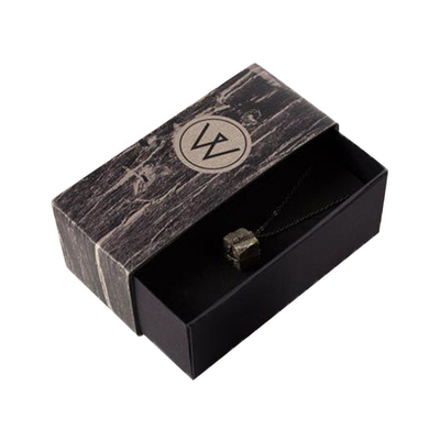 Two Opening Jewelry Paper Box Drawer Style Gift Box For Rings / Necklaces