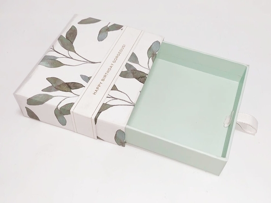 Custom Printed Jewelry Boxes Sliding Drawer Gift Boxes For Earring Package