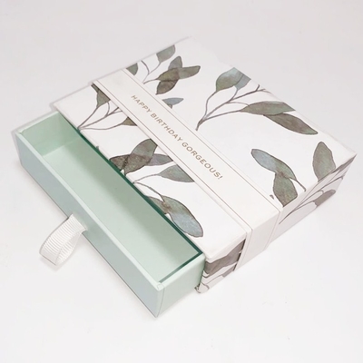 Custom Printed Jewelry Boxes Sliding Drawer Gift Boxes For Earring Package
