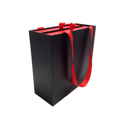 Rigid Gift Packing Boxes Fancy Paper Cardboard Box Gift Packaging With Handles