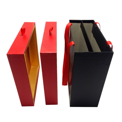 Rigid Gift Packing Boxes Fancy Paper Cardboard Box Gift Packaging With Handles