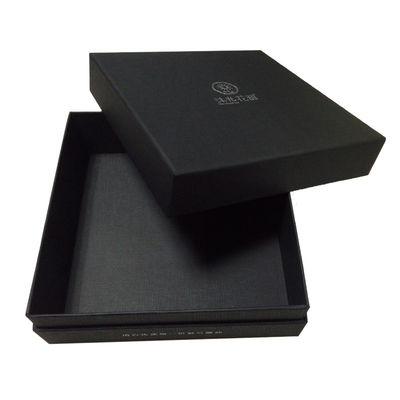 Rectangle Shaped Paper Packaging Box 2 Piece Gift Boxes With Lids Silver Logo