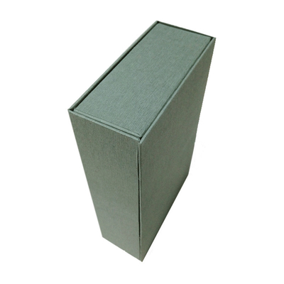 120gsm Green Gift Packing Boxes Scarf Packaging Box In Textured Paper