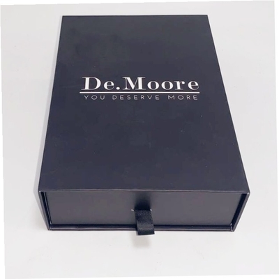 Drawer Type Gift Packing Boxes Handmade With Custom Foil Stamping Logo