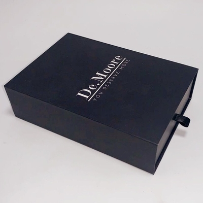 Drawer Type Gift Packing Boxes Handmade With Custom Foil Stamping Logo