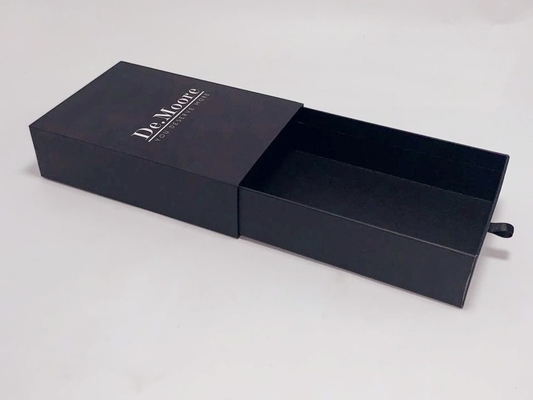 Drawer Type Gift Packing Boxes Handmade With Custom Foil Stamping Logo