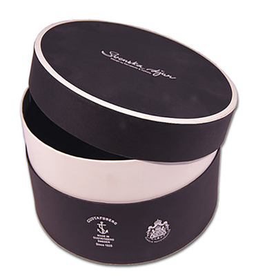 Round Decorative Boxes Black Card Paper Cylindrical Gift Package Paper Box