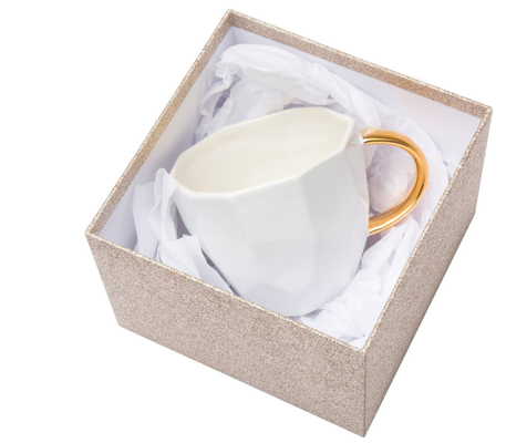 Fancy Recycled Paper Boxes Packaging Printed Cup Package Lid And Base Box