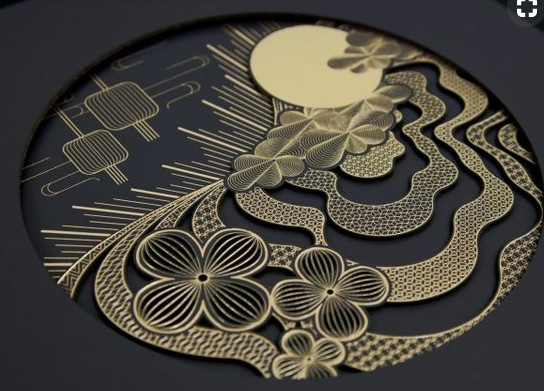 Mooncake Printed Packaging Boxes Black Hot Stamping Logo Lid And Base Box