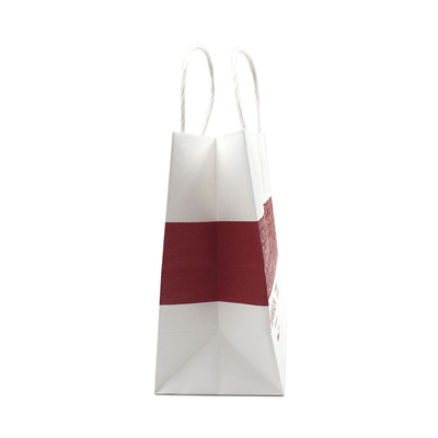 Custom Design Kraft Paper Bag Take Away Recycle 8 Color Flexo Printing