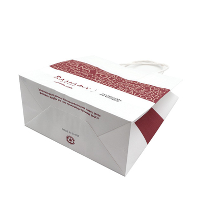 Custom Design Kraft Paper Bag Take Away Recycle 8 Color Flexo Printing