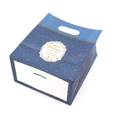 Die Cut Paper Handle Bag Custom Printed Paper Shopping Bags For Garments