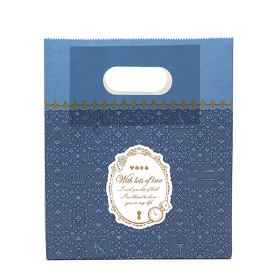 Die Cut Paper Handle Bag Custom Printed Paper Shopping Bags For Garments