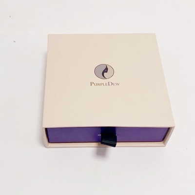 White Necklace Gift Box Recycled Paper Boxes Packaging Custom Drawer Boxes