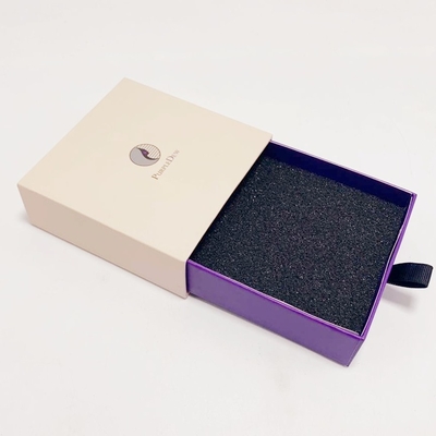 White Necklace Gift Box Recycled Paper Boxes Packaging Custom Drawer Boxes