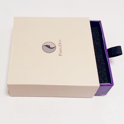 White Necklace Gift Box Recycled Paper Boxes Packaging Custom Drawer Boxes