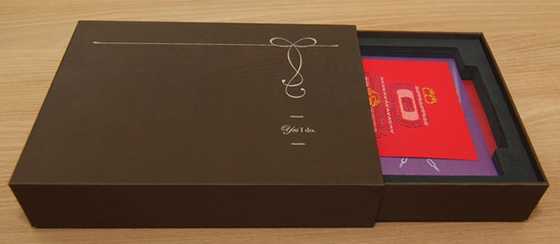 Pouch Package Paper Box Gray Color Kraft Paper Drawer Box Printing LOGO