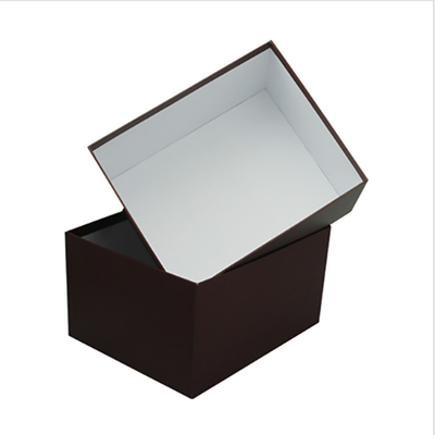 Dark Red Recyclable Package Paper Box , Rigid Cardboard Box Gift Packaging