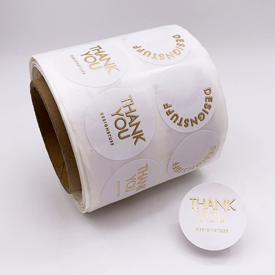 Roll Adhesive Sticker Emboss Gold Foil Silver Foil Security Seal Sticker