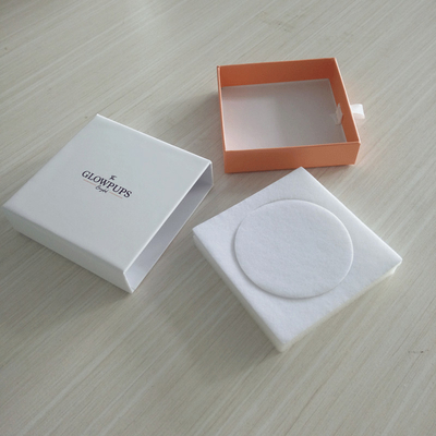 White Cardboard Jewelry Boxes 157gsm Bracelets Custom Gift Box Packaging