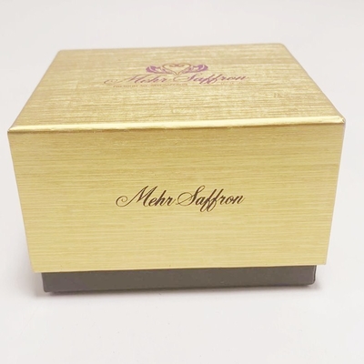Lid And Base Jewelry Paper Box Gold Color Kraft Paper Jewelry Gift Boxes