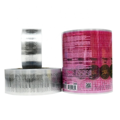 Transparent Adhesive Sticker Offset Print Roll Gold Foil Custom Sticker Labels