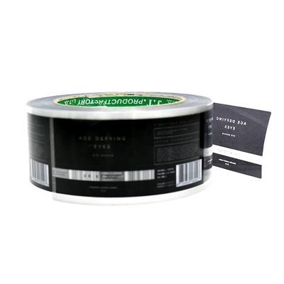 Transparent Adhesive Sticker Offset Print Roll Gold Foil Custom Sticker Labels